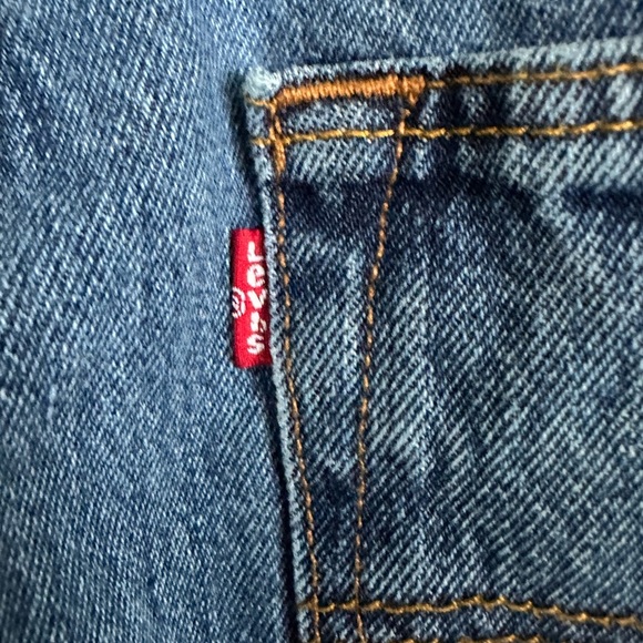 Levi's 501 Button Fly Straight Jeans Hemmed Waist 31" Inseam 28.5" - Picture 4 of 11
